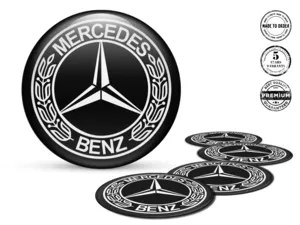 Mercedes Radfelgendekoration Premium Gewölbte Ausgabe